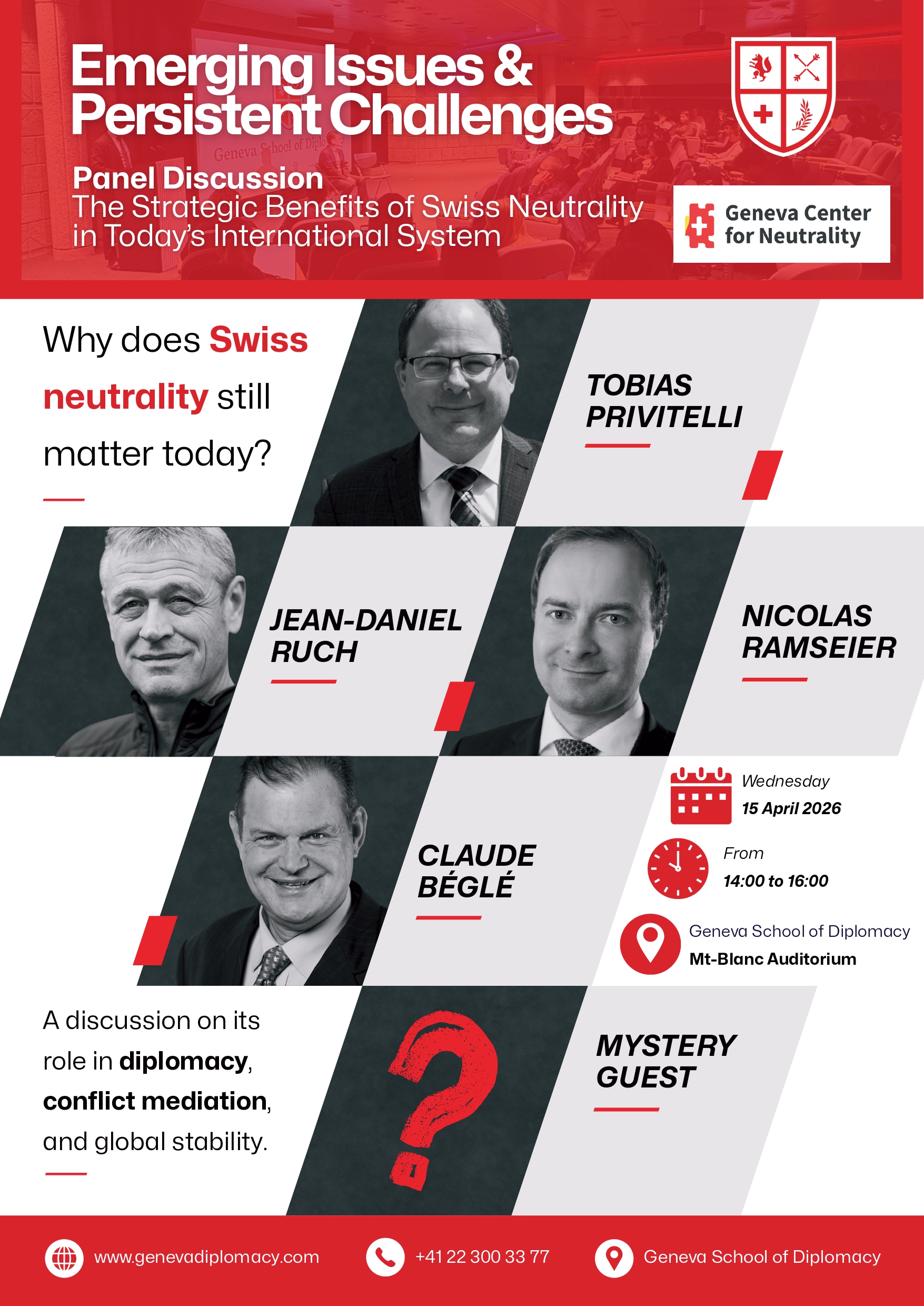 Conference: “The Strategic Benefits of Swiss Neutrality in Today’s International System”